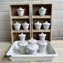 Load image into Gallery viewer, Vintage Porcelain Crucibles with Lids
