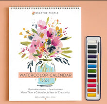 Load image into Gallery viewer, 2027 Botanical Calendar + Watercolour Gift Set
