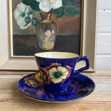 Load image into Gallery viewer, Vintage English Hand Painted Teacup and Saucer
