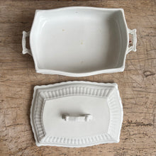 Load image into Gallery viewer, Antique English Ironstone Covered Vegetable Dish | Myott &amp; Son c.1910-1930

