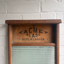 Load image into Gallery viewer, Rare Vintage Acme Glass Washboard c1930s
