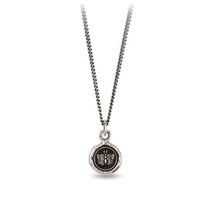 Pyrrha - Butterfly Talisman Necklace Made in Vancouver