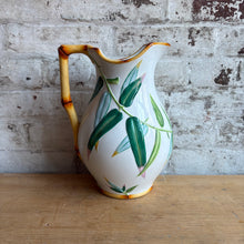 Load image into Gallery viewer, Antique Minton Majolica Bamboo Pitcher
