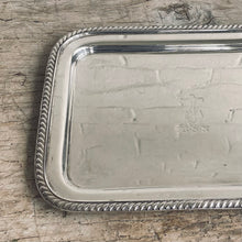 Load image into Gallery viewer, Antique Silverplated US Navy Officer’s Mess Hall Tray
