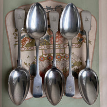 Load image into Gallery viewer, Victorian SP Fox Crest Fiddle Tablespoon
