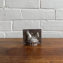 Load image into Gallery viewer, Small Antique Nesting Hen on Basket Chocolate Mold #21 made in Berlin Germany
