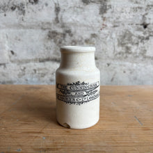 Load image into Gallery viewer, Rare Antique English Advertising Pot - The Cunningham and De Fourier Co Ltd London - c.1890 Victorian Ironstone
