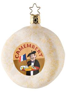 French Camembert Glass Ornament by Inge Glas in Germany