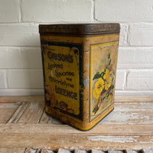 Load image into Gallery viewer, Antique Gibson’s Lozenge Tin
