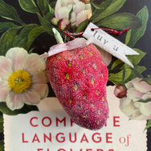 Load image into Gallery viewer, Handmade Spun Cotton Valentine Strawberries
