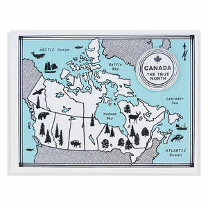 Canada Button Greeting Card made in Vancouver BC by Regional Assembly of Text