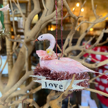 Load image into Gallery viewer, Handmade Spun Cotton Swan Ornaments
