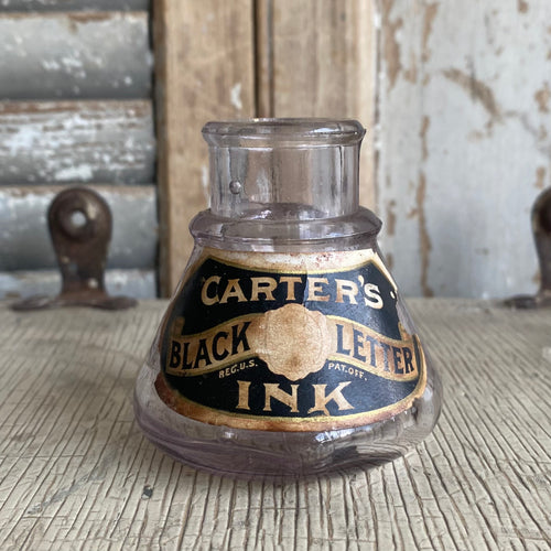 Antique Carter’s Cone Glass Ink Bottle