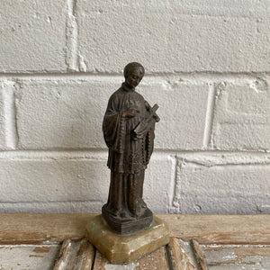 Antique French Speltre Statue of Saint John Vianney