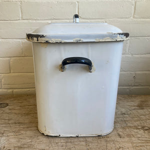 Vintage Enamel Bread Box c1950s