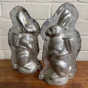 Antique Standing Rabbit with Basket Mold #20 Made in Germany by Laurosch 9”h