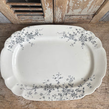 Load image into Gallery viewer, Antique English Ironstone Floral Platter | c.1890–1910
