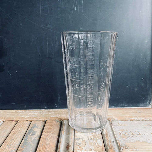 Antique Maltby’s Cocoanut Measuring Glass c1900