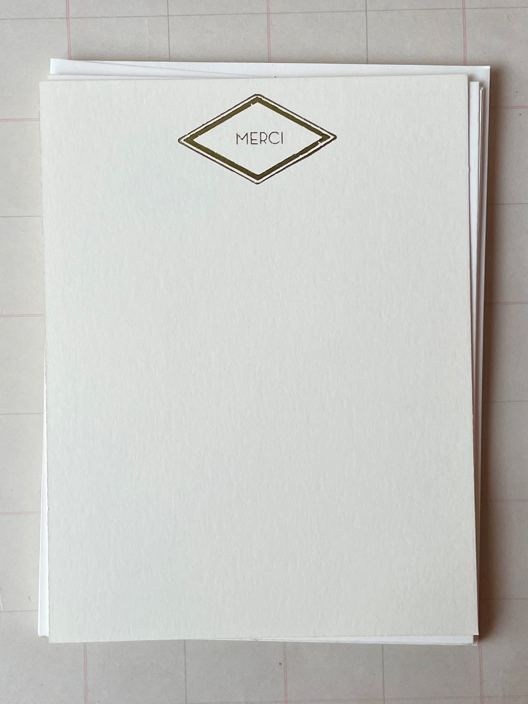 Merci Gold Stationery Set