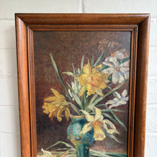 Load image into Gallery viewer, Vintage Still-Life of Daffodils - Oil on Canvas c1940
