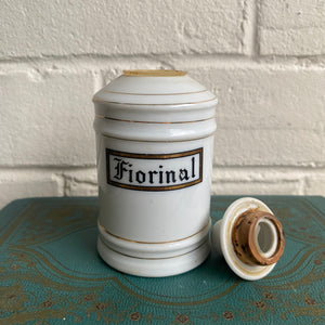 Vintage Mid-Century Apothecary Jar - Fiorinal