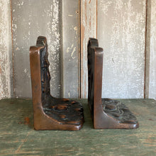 Load image into Gallery viewer, Antique Native Indian Cast Art Nouveau Bookends
