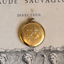 Load image into Gallery viewer, 1920s Gold Filled Double Heart Sweetheart Locket
