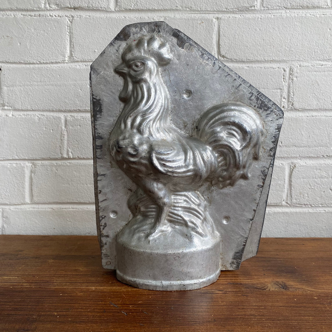 Antique German Standing Rooster Chocolate Mold #15