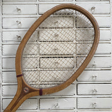 Load image into Gallery viewer, Rare Vintage Narragansett Machine Co. wooden Tennis Racquet c1930
