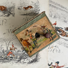 Load image into Gallery viewer, Antique Toy Music Box with Victorian Scenes c1920
