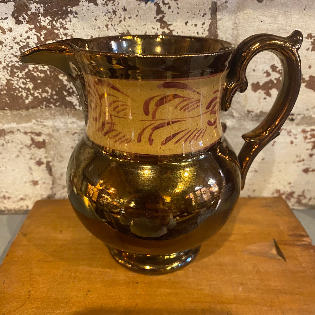 Vintage Wade Copper Lustreware Jugs