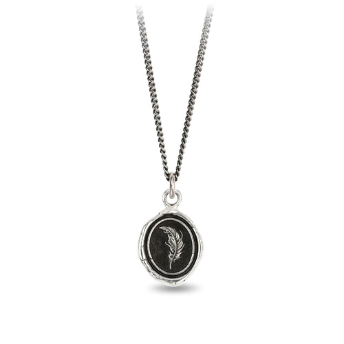 Pyrrha - Feather Talisman Necklace