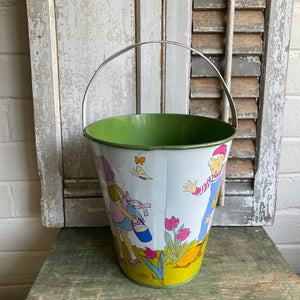 Vintage Tin Litho Child’s  Beach Pail