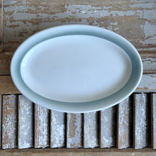 Load image into Gallery viewer, Vintage Duraline Grindley Oval Platter - Pale Blue Rim c1960s
