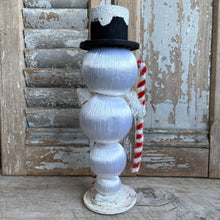 Load image into Gallery viewer, Vintage Japanese Satin Thread Snowman Figure | c.1950
