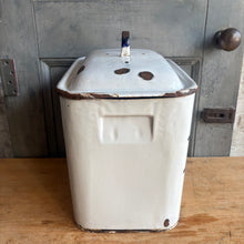 Load image into Gallery viewer, Antique Enamel Bread Bin c1920
