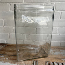 Load image into Gallery viewer, Vintage Exide Glass Battery Vessel Jar 1948 - 15”h
