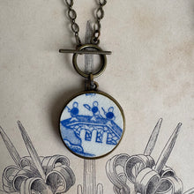 Load image into Gallery viewer, Antique China Pendant Necklace - Large
