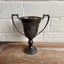 Load image into Gallery viewer, Vintage Golf Club Trophies – Engraved Silver Plate Cups, 1920s–1940s
