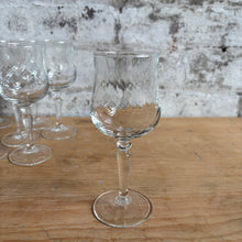Load image into Gallery viewer, Vintage French Swirl Optic Cordial Glass - 5.5" Aperitif Stemware - Single
