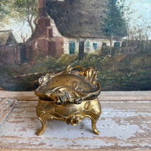 Load image into Gallery viewer, Antique French Art Nouveau Ormolu Jewelry Casket c1890

