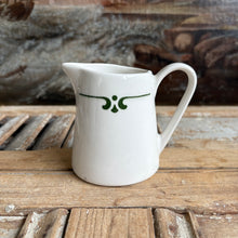 Load image into Gallery viewer, Vintage Green Scroll Creamer
