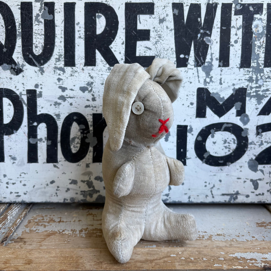 Antique Handmade Straw Stuffed Bunny