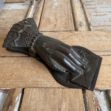 Load image into Gallery viewer, Antique Victorian Metal Hand Clip with Letter c1890
