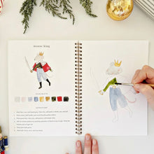 Load image into Gallery viewer, Nutcracker Watercolour Workbook By Emily Lex Studio
