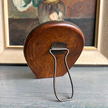 Load image into Gallery viewer, Antique Horseshoe Mirror with Painted Flowers
