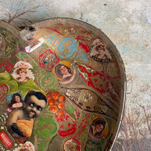 Load image into Gallery viewer, Antique Cigar Band Folk Art Heart Dish

