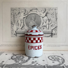 Load image into Gallery viewer, Antique French Kitchen Canisters (Set of 3) – Enamelware Café Thé Epices
