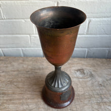 Load image into Gallery viewer, Vintage Copper Canadian Legion Most Valuable Player Trophy, 1953–54
