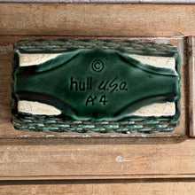 Load image into Gallery viewer, Vintage Hull USA Scalloped Planter - Teal Drip Glaze c1960
